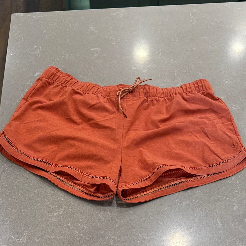 Prana Women's Athletic Shorts in Rust